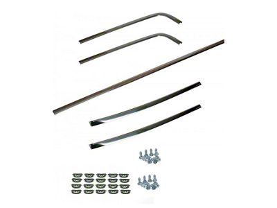 67-69 Rear Window Glass Molding Set Kit