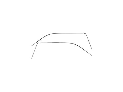 Roof Drip Rail Molding Set,67-69