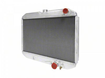 1967-1969 Mustang 24 High Performance Aluminum Radiator w/Transmission Cooler, Small Block V8 with A/C