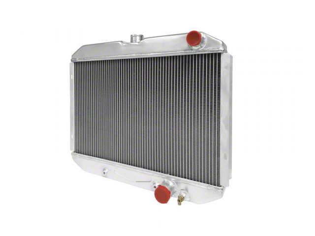 1967-1969 Mustang 24 High Performance Aluminum Radiator w/Transmission Cooler, Small Block V8 with A/C