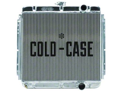 1967-1969 Mustang COLD CASE Big 2-Row Aluminum Radiator, 289/302 V8 with Manual Transmission