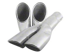 1967-1969 Mustang Dual Outlet Stainless Steel Exhaust Tips, Pair