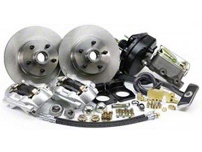 1967-1969 Mustang Legend Series Power Front Disc Brake Conversion Kit with Drilled and Slotted Rotors, V8 with Automatic Transmission