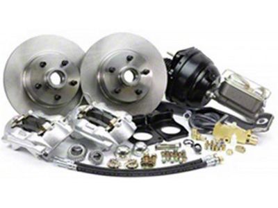 1967-1969 Mustang Legend Series Power Front Disc Brake Conversion Kit with Drilled And Slotted Rotors, V8 with Manual Transmission