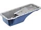 1967-1969 Mustang Oil Pan with Ford Blue Painted Finish, 390/428 V8