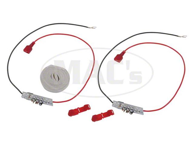 1967-1969 Mustang Sequential LED Hood Lamp Kit
