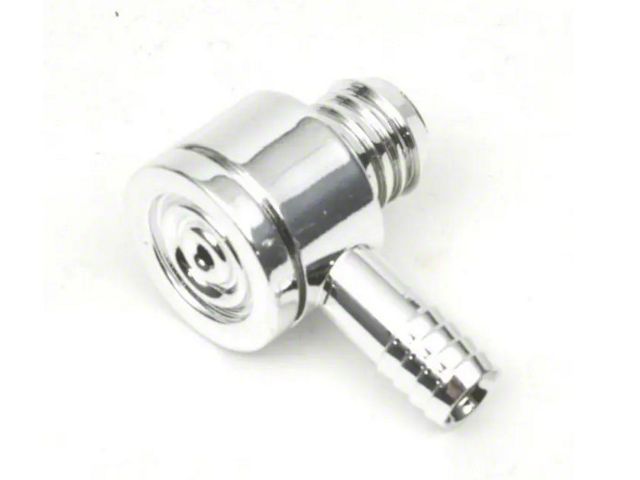 Brake Booster Check Valve; Chrome (Universal; Some Adaptation May Be Required)