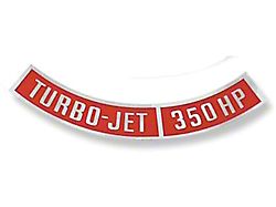 Decal, Air Cleaner, Turbo-Jet 350 hp (67-70 Camaro)