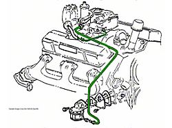 1967-1970 Chevy-GMC Truck Pump to Carb Line 4WD, 307CID 2bbl- Stainless Steel