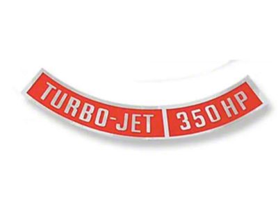 1966-70 Decal,Air Cleaner,Turbo-Jet 350 hp