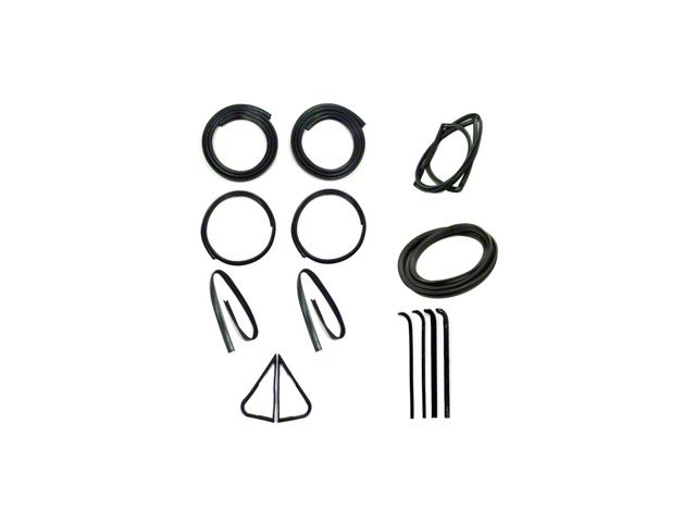 1967-1970 Ford Truck, Complete Body Weatherstrip Seal Kit With Trim Groove
