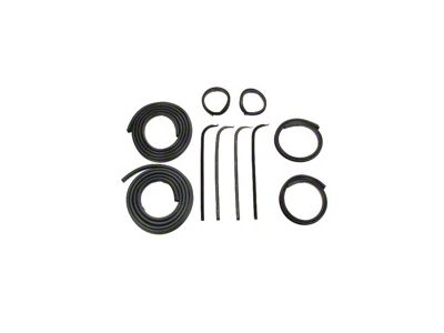 1967-1970 Ford Truck Door Weatherstrip Kit, Left And Right, 10 Piece Kit