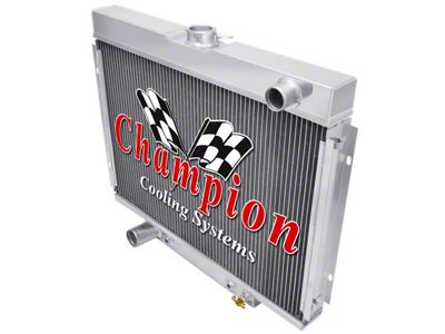 1967-1970 Mustang 2-Row Champion Aluminum Radiator, Big Block V8 (390/428/429 V8)