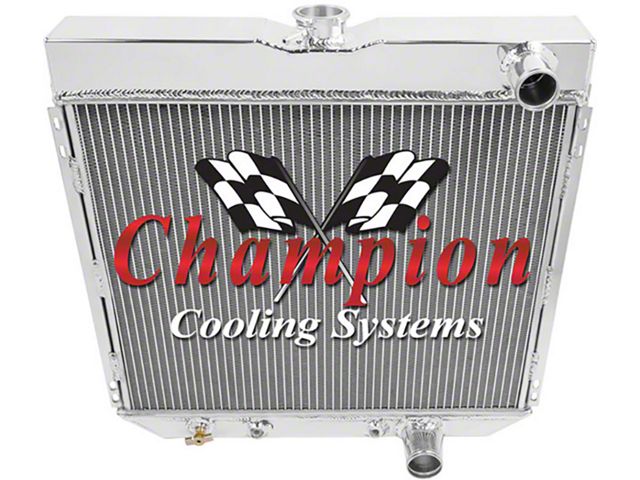 1967-1970 Mustang Champion 2-Row Aluminum Radiator, All Engines