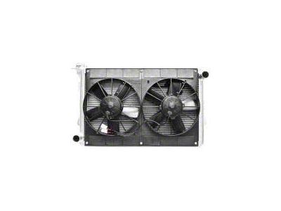 1967-1970 Radiator Module,Passenger Side Inlet/Drivers Side Outlet,Spal Dual 11 In. Fans