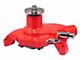 1967-1971 Chevrolet Camaro Platinum SuperCool Water Pump; 5.625 in. Hub Height; 5/8 in. Pilot; Short; Aluminum Casting; Red Powdercoat w/Chrome Accents; 1394NCRED