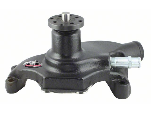 1967-1971 Chevrolet Camaro SuperCool Water Pump; 5.625 in. Hub Height; 5/8 in. Pilot; Short; Flat Smooth Top And No Top Threaded Water Port; Black; 1354NCS
