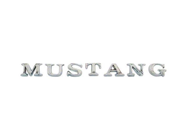 1967-1971 Mustang Peel and Stick Trunk Lid Letter Set