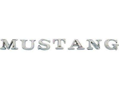 1967-1971 Mustang Peel and Stick Trunk Lid Letter Set