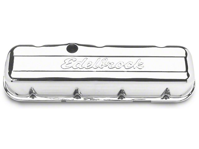 1967-1972 Camaro Edelbrock 4480 Valve Cover Low Chr 396-454