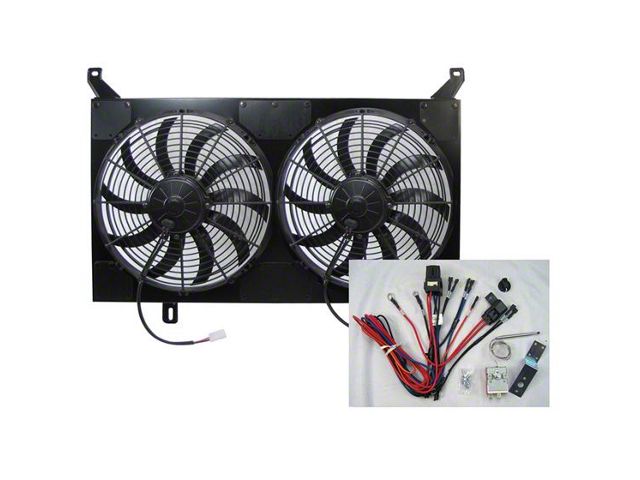 1967-1972 Chevy C10 Dual Electric Radiator Fan Assembly