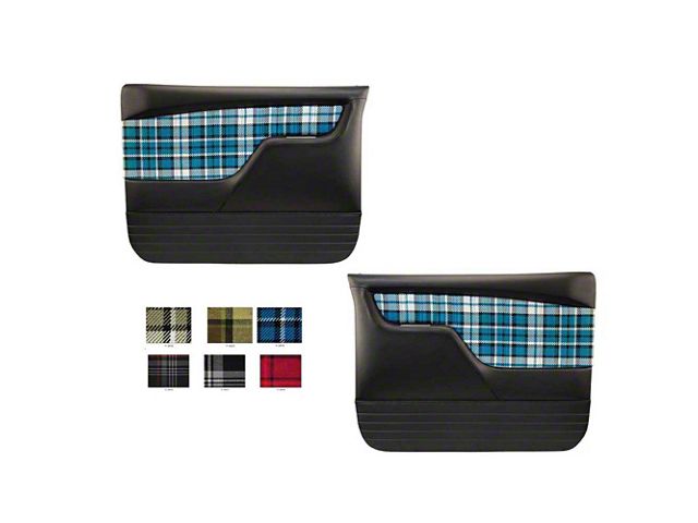 1967-1972 Chevy-GMC Truck TMI Sport Door Panels With Plaid Insert, Molded
