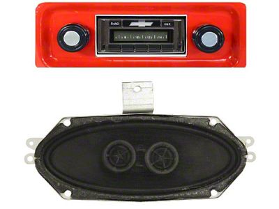 Custom Autosound 740 Radio,Chevy Truck, w/Spealker 4x10 67-72