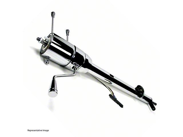 1967-1972 Chevy Truck Ididit Tilt Steering Column, AT Column Shift, Rack And Pinion Steering, Chrome