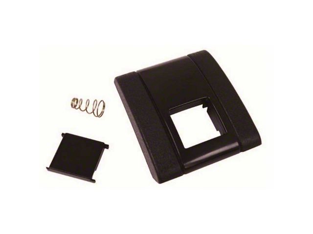 1967-1972 El Camino Seat Belt Buckle Cover Assembly, Standard, With Black Button