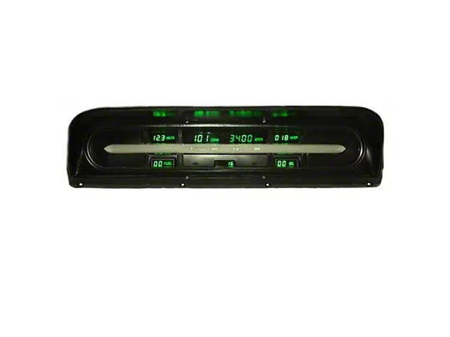 1967-1972 Ford Truck - LED Digital Gauge Cluster- Green