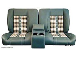 1967-1972 Chevy-GMC Truck TMI Split Back Bench Seat, Sport X, Forest Green With Grey Plaid Insert