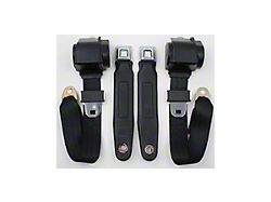 1967-1975 Firebird 3-Point Seat Belt With Metal Lift Buckle, For Bucket Seat