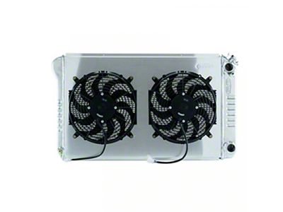 1967-1976 Chevy-GMC Truck Cold Case Aluminum Radiator With Dual 12 Fans, LS Swap, Automatic