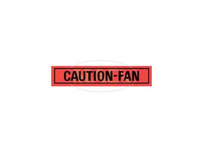 1967-1977 Ford Thunderbird Caution-Fan Decal