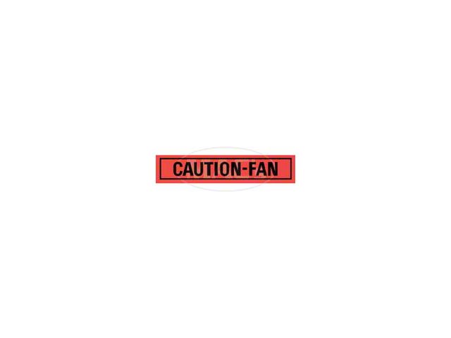 1967-1977 Ford Thunderbird Caution-Fan Decal