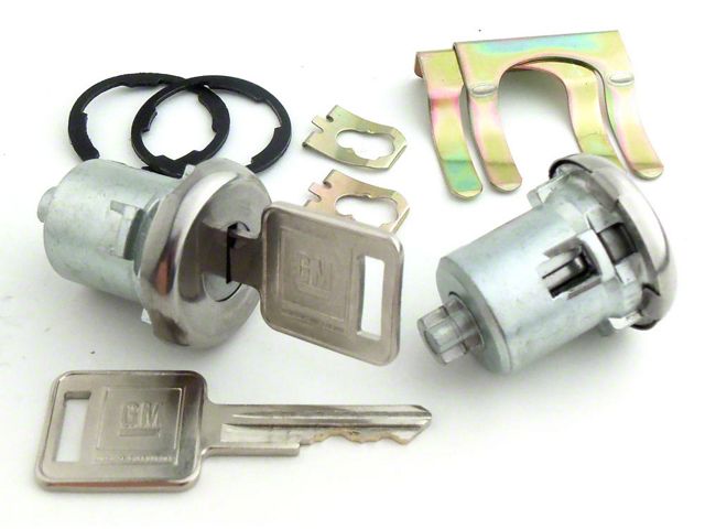 67-78 Camaro Door Lock Cylinder w/ Late Square Keys