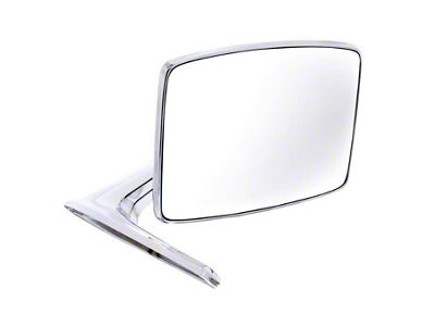 Chrome Outside Mirror With Convex Glass, RH