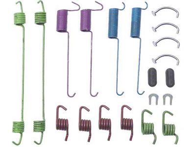 1967-1979 Ford Pickup Truck Drum Rear Brake Hardware Kit - Rear - With 12 1/2 x 2 Brakes - 2 Wheel Drive - F250