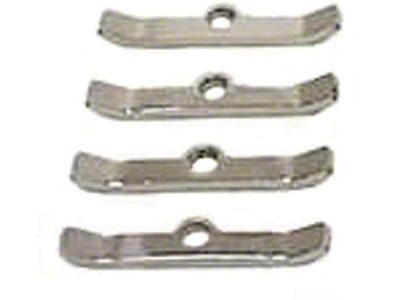 1967-1986 Camaro Valve Cover Retainer Set, Small Block, Chrome,