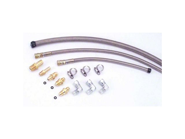 1967-1987 Chevy C10 Power Steering Hose Kit For Power Rack and Pinion, Flaming River