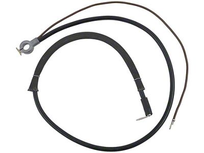 1967 6-Cylinder Negative Battery Cable Without Air Conditioning