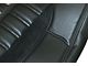 1967-68 Camaro Sport XR Rear Seat Upholstery & Foam Kit, Black Vinyl, Black Suede w/Gray Contrast Stitch, Steel Grommets