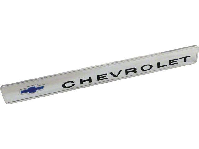 1967-68 Chevy Truck Glove Box Door Emblem Chevrolet With Bowtie Emblem