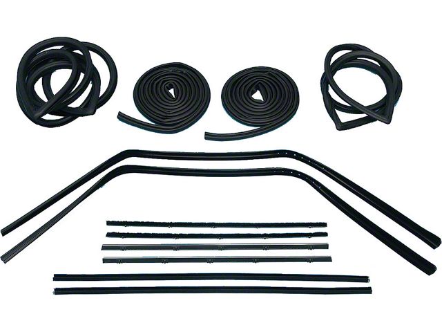 1967-68 Chevy Truck Weatherstrip Kit-Small Rear Glass Without Stainless Molding