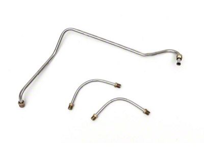 1967-68 Stainless Steel Z28 Pump To Carburetor Fuel Line Set