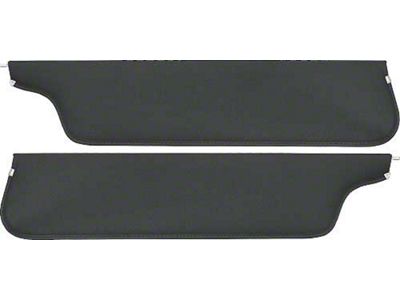 1967-69 Ford Pickup Sun Visors, New Style, Black Crater Grain Vinyl