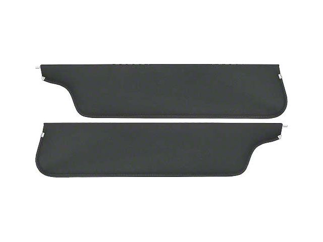 1967-69 Ford Pickup Sun Visors, New Style, Black Crater Grain Vinyl