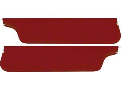 1967-69 Ford Pickup Sun Visors, New Style, Maroon Crater Grain Vinyl