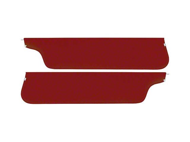 1967-69 Ford Pickup Sun Visors, New Style, Maroon Crater Grain Vinyl