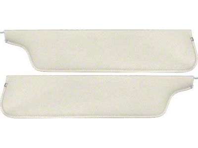1967-69 Ford Pickup Sun Visors, New Style, White Crater Grain Vinyl